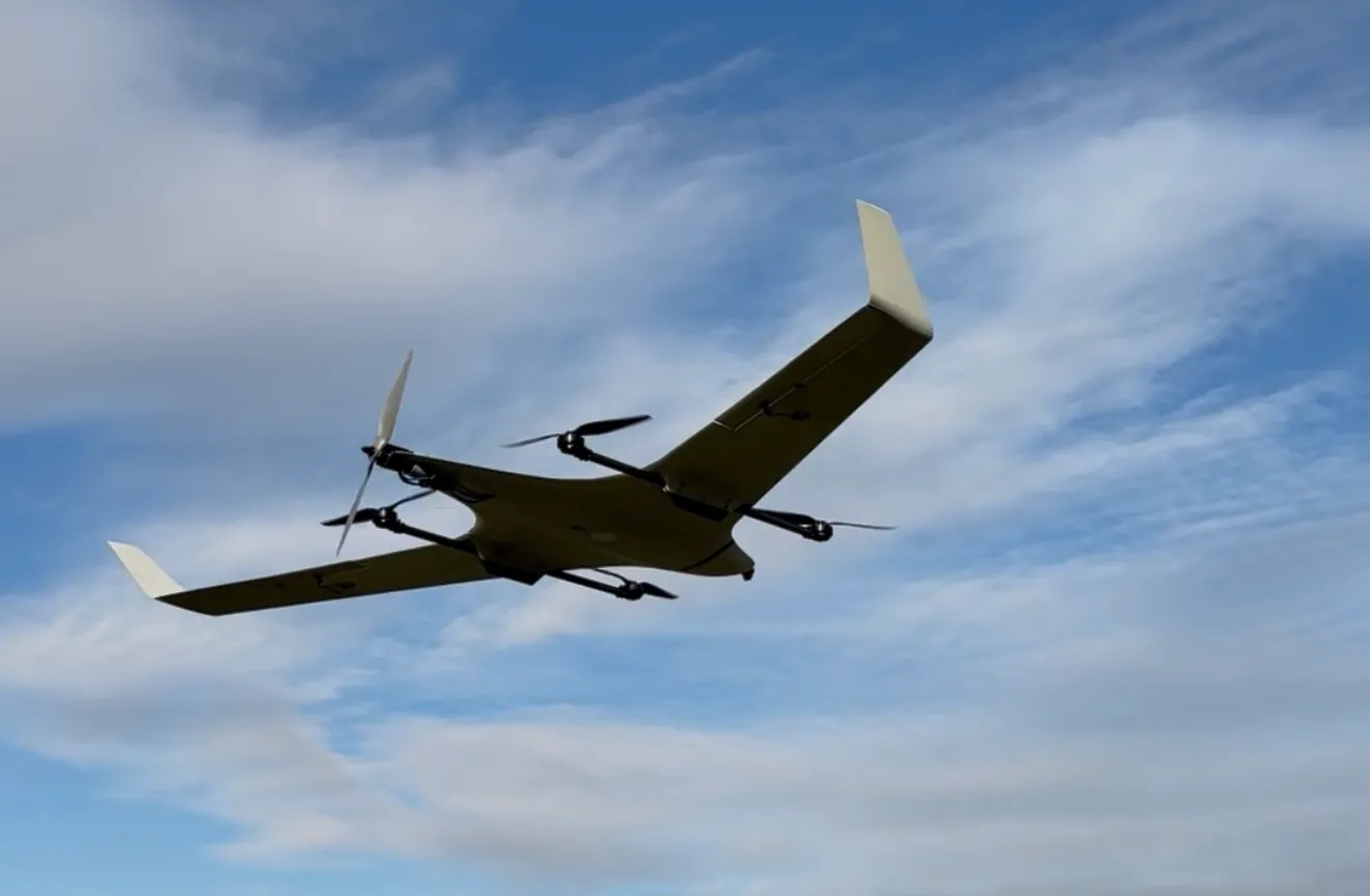 TerraHawk on a launch position in an open field